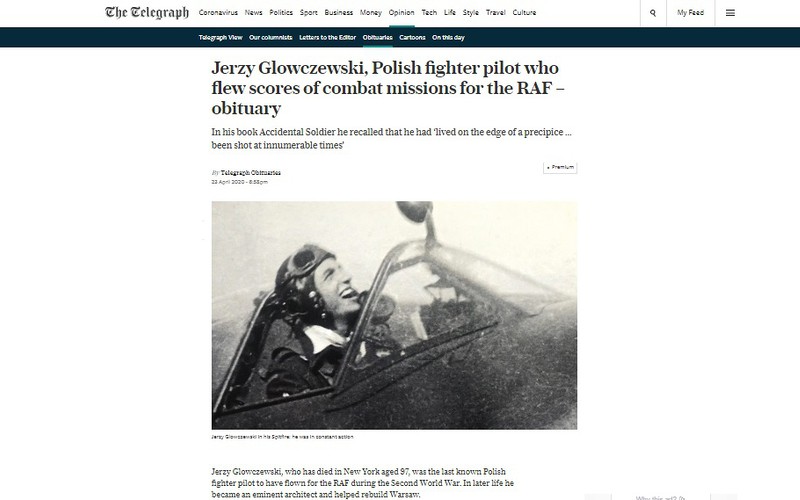 'Polish fighter pilot who flew scores of combat missions for the RAF'