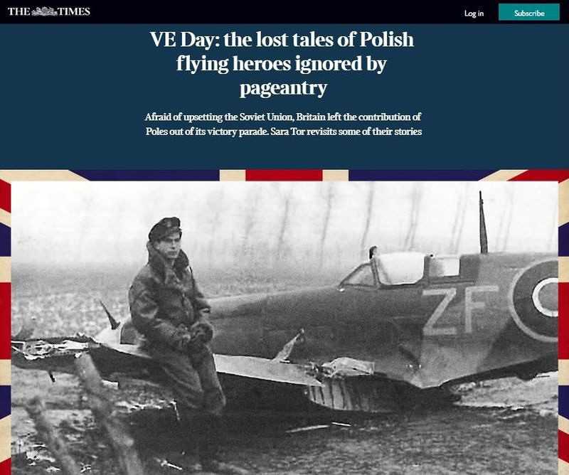 "The Times" recalls the fate of less known Polish pilots in RAF colors