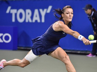 Agnieszka Radwańska won in 1/8 round WTA Tour - Toray Pan Pacific Open
