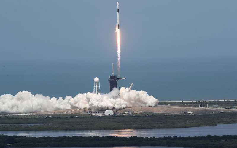 SpaceX launch: Nasa astronauts begin historic mission on private spaceship