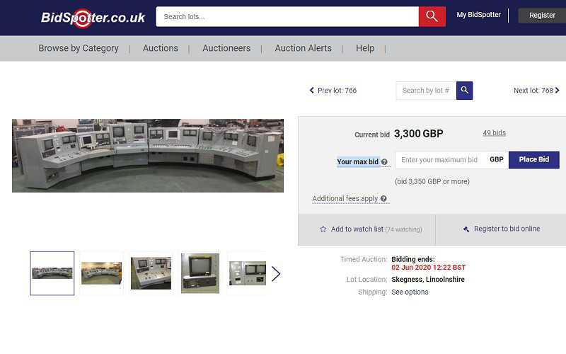 Brytyjska firma sprzedaje na aukcji panel sterowania elektrownią atomową