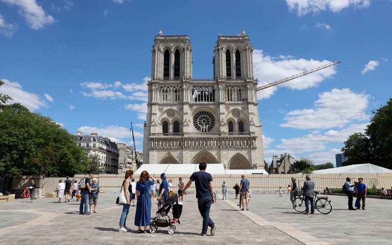 Year after fire, Notre Dame forecourt opens to public