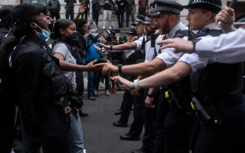 At least 13 arrested in London protests as BLM demonstrators clash with police