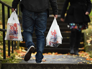 From tomorrow you'll have to pay 5p for carrier bags