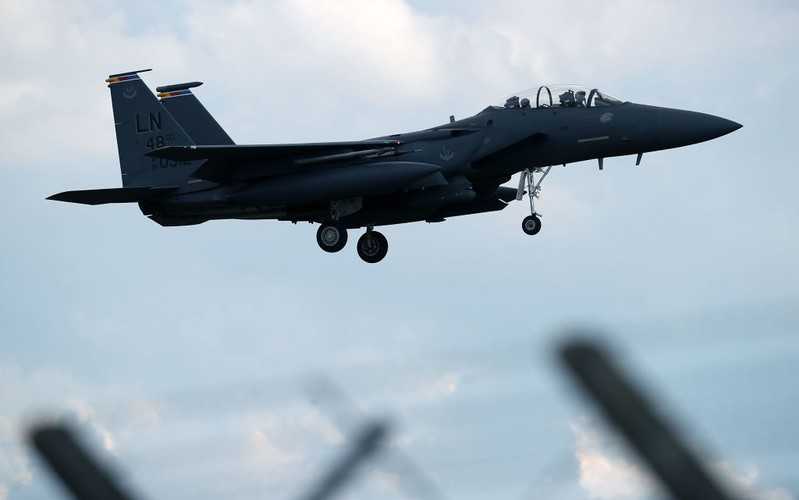 Nie żyje pilot F-15, który rozbił się nad Morzem Północnym