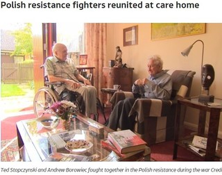 Polish resistance fighters reunited at care home