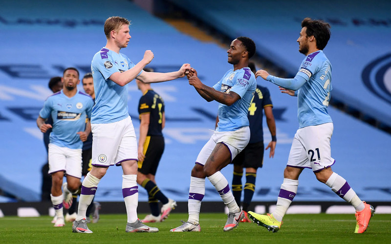 Man City to comfortable win over Arsenal in Premier League return
