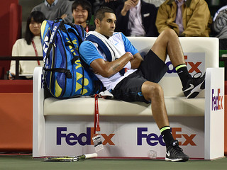 Nick Kyrgios has been fined $1,500 for an audible obscenity 