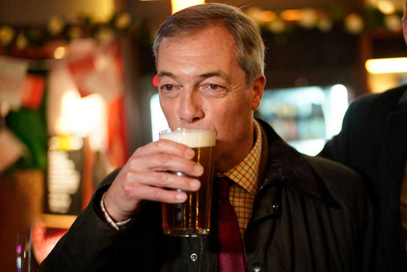 Kent police asked to investigate Nigel Farage over Super Saturday pub trip