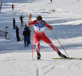 Polish skier on training in Dachstein and Oberchof