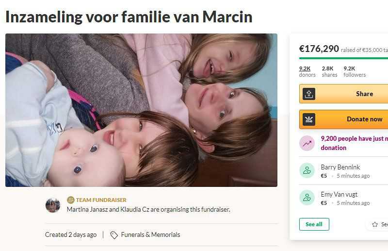 Holandia: Trwa zbiórka pieniędzy dla rodziny Polaka, który zginął ratując dzieci