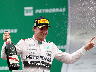 Nico Rosberg wins Brazilian Grand Prix with frustrated Hamilton second