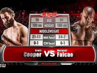 Free fight from KSW: Maiquel Falcao vs. Brett Cooper