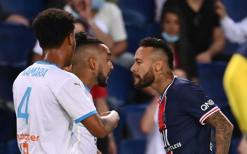 Neymar among 5 stoppage-time red cards, Marseille beats PSG