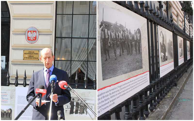 London: The Duke of Kent opened an exhibition dedicated to Polish pilots