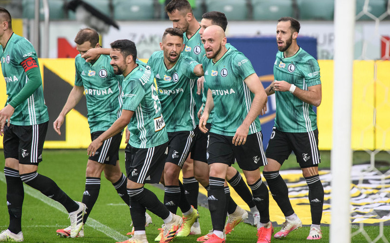 Football Super Cup: Match between Legia and Cracovia on October 9