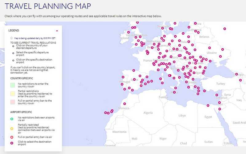 Linie Wizz Air uruchomiły specjalną mapę, aby ułatwić planowanie podróży