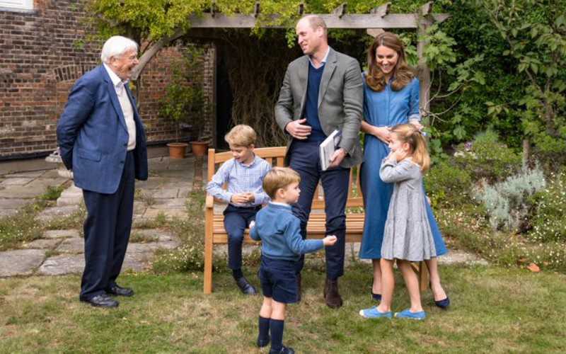 George, Charlotte, and Louis spoke with David Attenborough in a rare video from the royal family