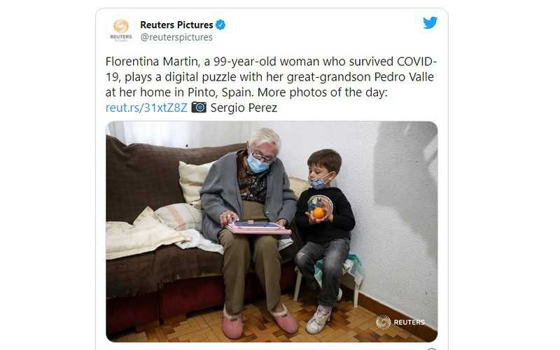 A 99-year-old Spanish grandmother has beaten Covid-19
