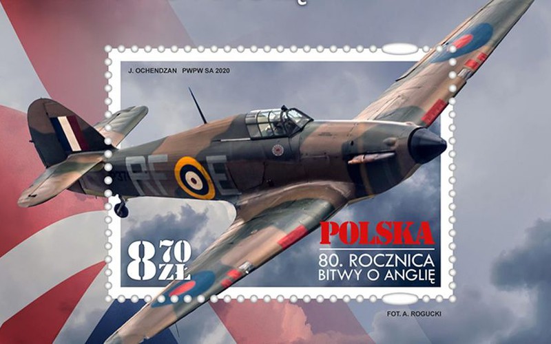 The Polish Post commemorated the 80th anniversary of the Battle of Britain with a stamp