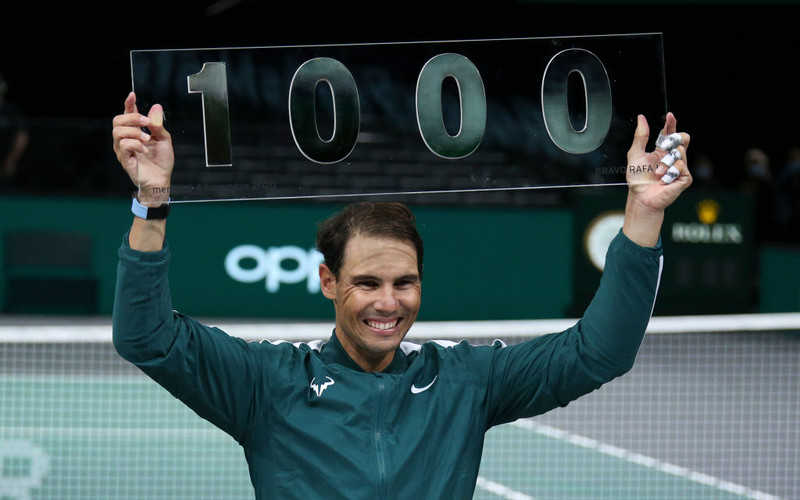 Nadal survives Lopez scare in Paris to claim 1,000th win