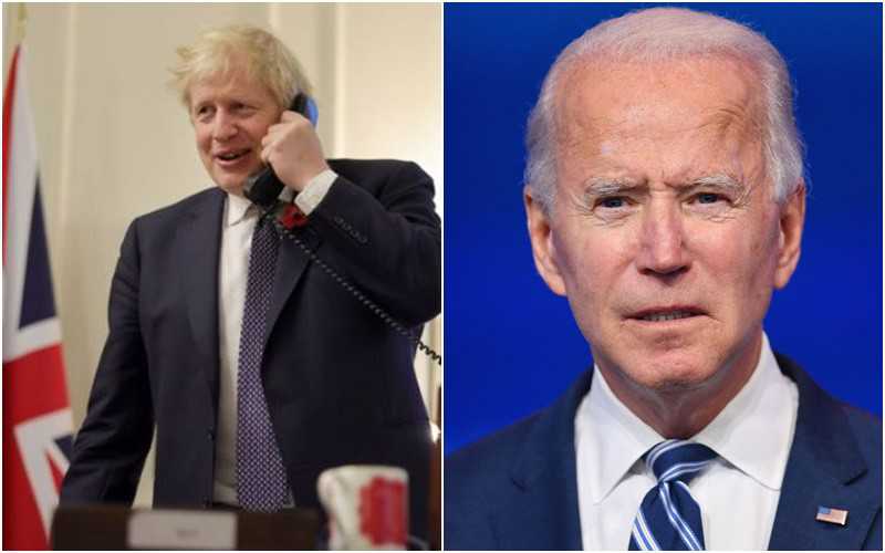 Boris Johnson congratulates Joe Biden in phone call