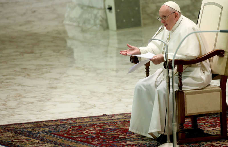 Pope Francis referred to the report on pedophilia
