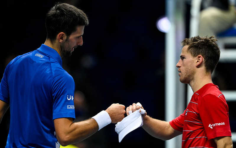 Novak Djokovic beats Diego Schwartzman: ATP Tour Finals 