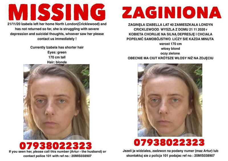 Trwają poszukiwania 40-letniej Polki z Londynu