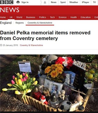 Usunięto pamiątki po Danielu Pełce. Kontrowersyjna decyzja cmentarza w Coventry
