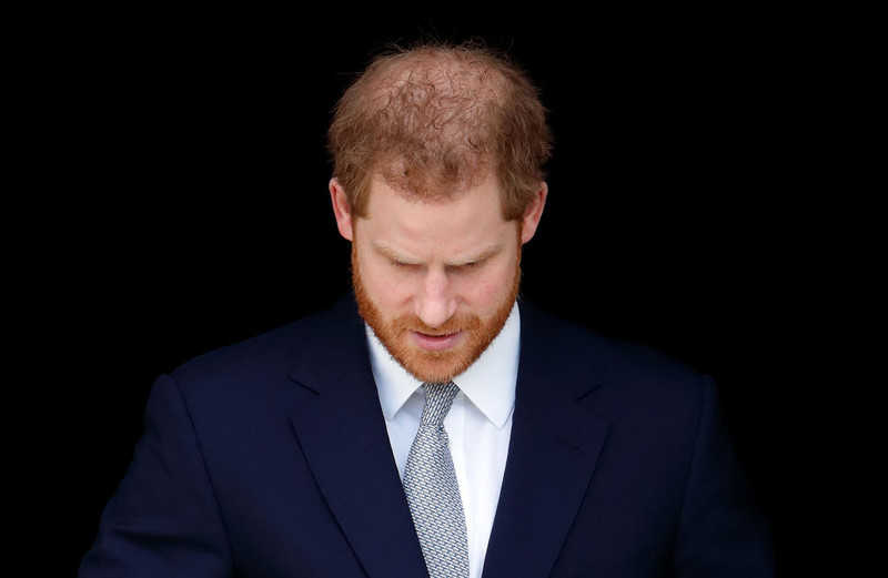 Prince Harry mourns. His godmother died