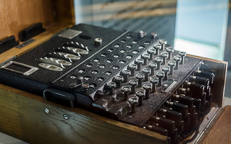 German divers fished out the Enigma encryption machine from the Baltic Sea