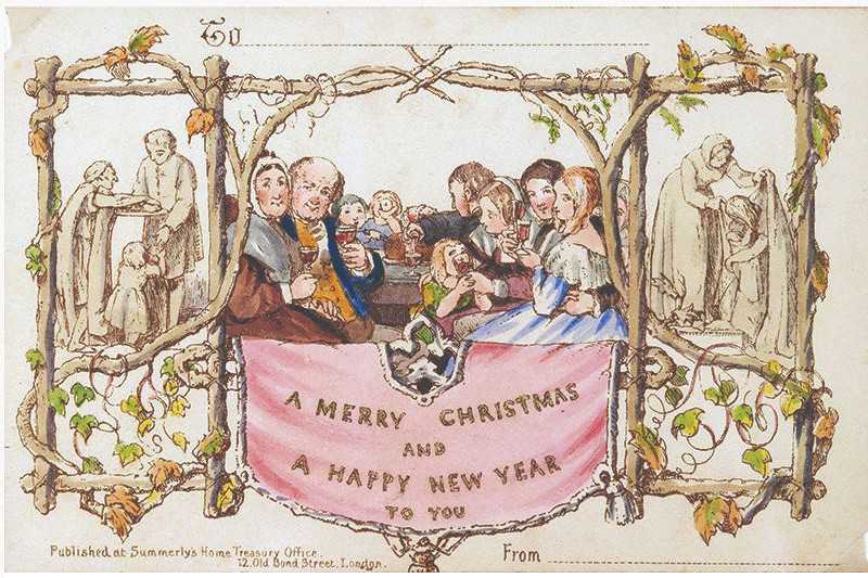 Do kupienia "skandaliczna" kartka świąteczna sprzed prawie 200 lat