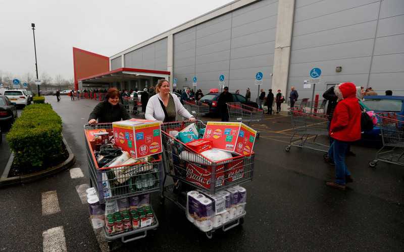 Shoppers urged not to panic buy as Tesco, Asda, M&S and Sainsbury's stockpile essentials