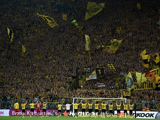 Borussia Dortmund supporters protest over ticket prices after German and English fans protests