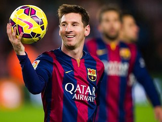 Messi piłkarzem miesiąca... pierwszy raz w karierze
