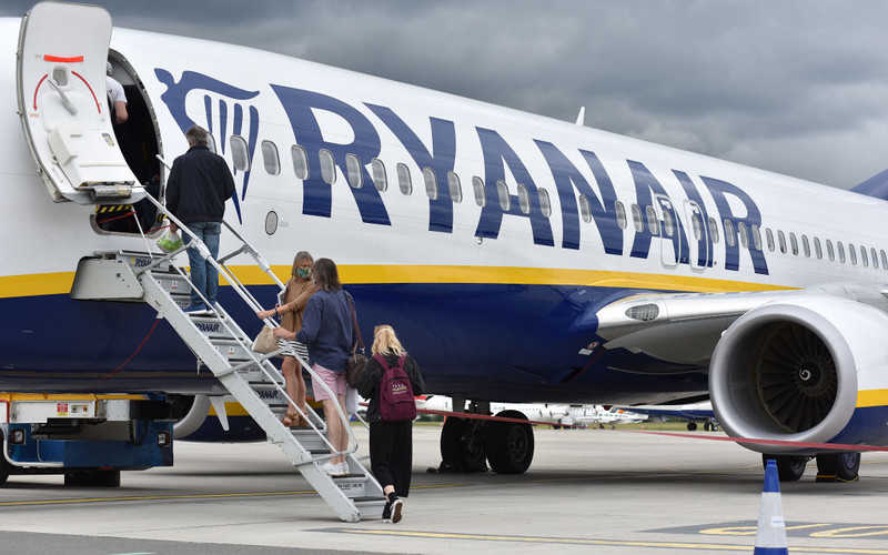Ryanair resumed flights from Poland to the UK