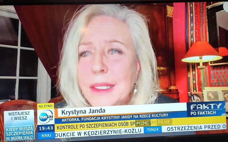 Szczepienia poza kolejnością. Krystyna Janda zabrała głos