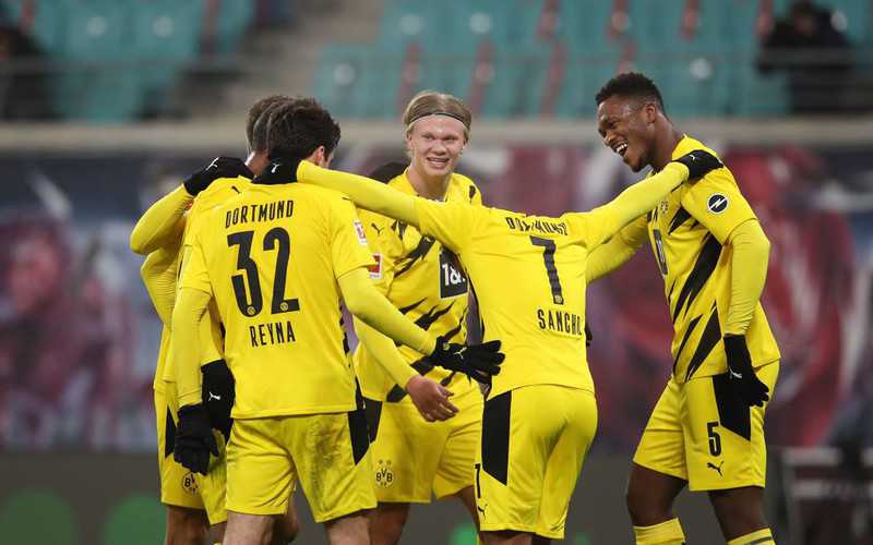 Haaland double as Dortmund down Leipzig