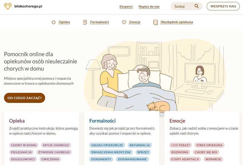 A portal for people caring for the sick at home was created