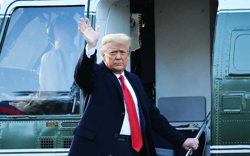 'It's been a great honour,' says Trump as he leaves White House