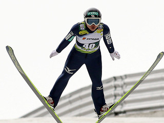 Polish ski jumping team on 7th place during competition in Rasnov