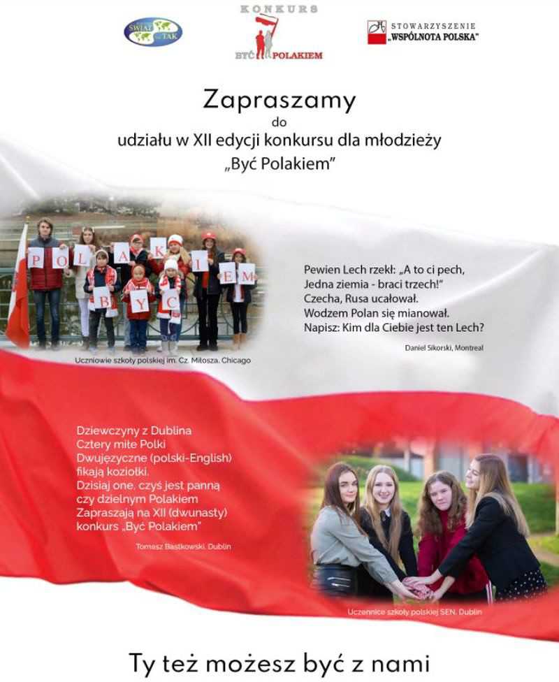 Na czym polega polska tożsamość? Konkurs "Być Polakiem" już po raz 12. dla rodaków na całym świecie