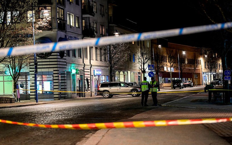 Man armed with axe injures eight in possible terrorist attack in Sweden
