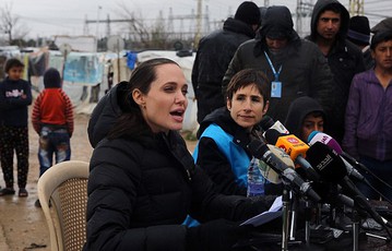 Angelina Jolie odwiedziła syryjskich uchodźców w Libanie