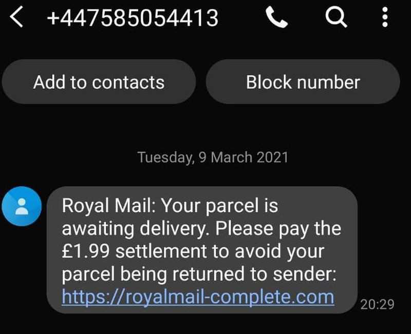 Royal Mail ostrzega przed oszustami wysyłającymi SMS-y i emaile