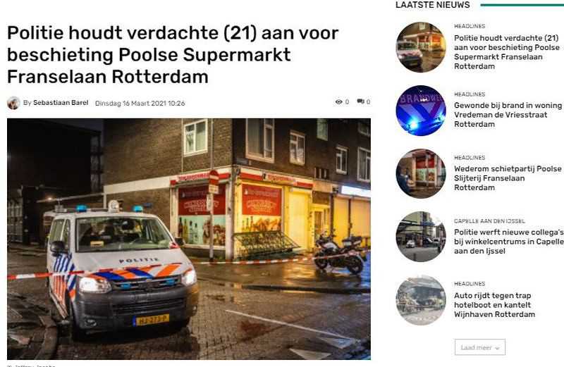 Holandia: Polski supermarket ostrzelany w Rotterdamie