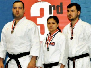 Tadeusz Lejman won a bronze medal in team kata in Blackpool last Saturday