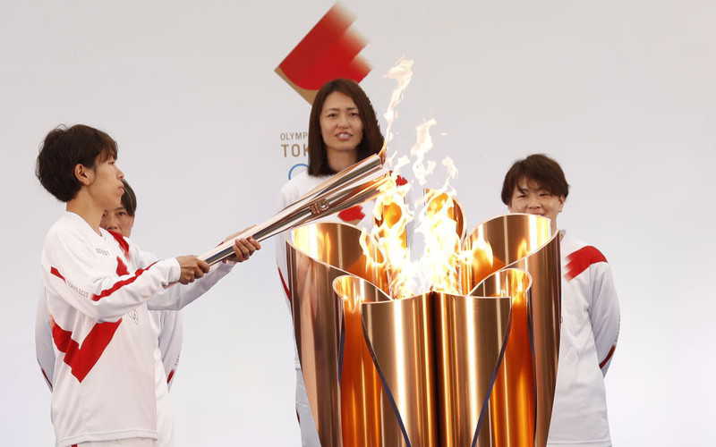 Japan: The Olympic Fire relay has started