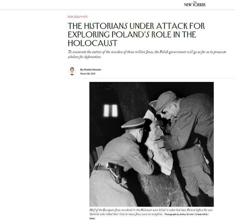 Wiceszef MSZ: Publikacja "The New Yorker" na temat roli Polski w Holokauście skandaliczna
